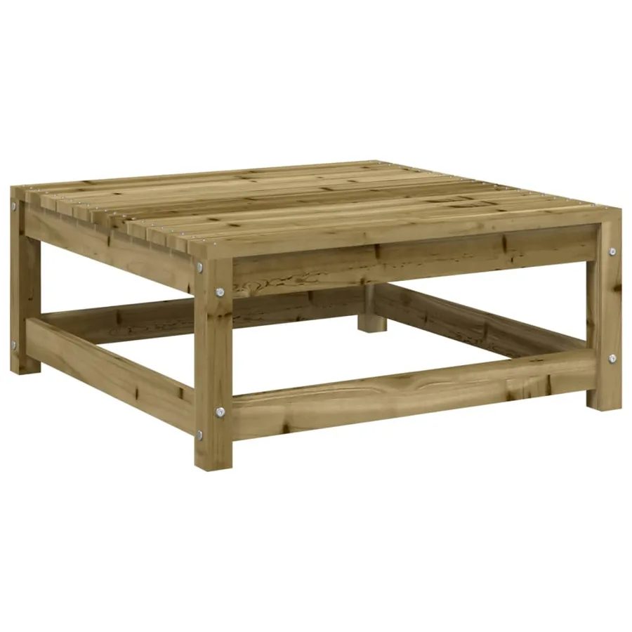 Canapé d'angle de jardin avec coussins et repose-pieds - 8