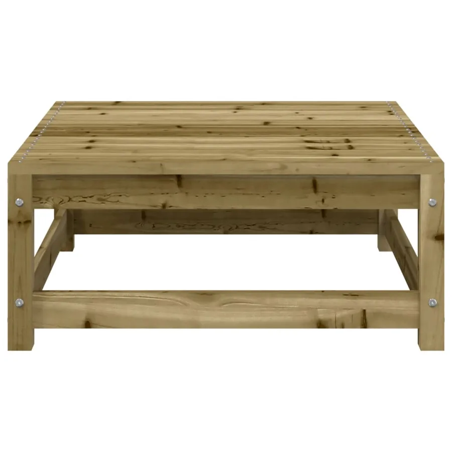 Canapé d'angle de jardin avec coussins et repose-pieds - 9