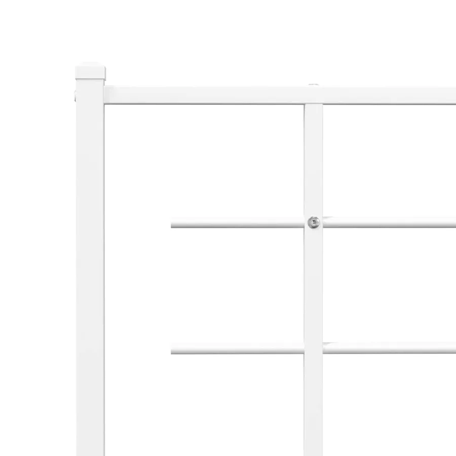 Tête de lit de remplacement métal blanc 100 cm - 5