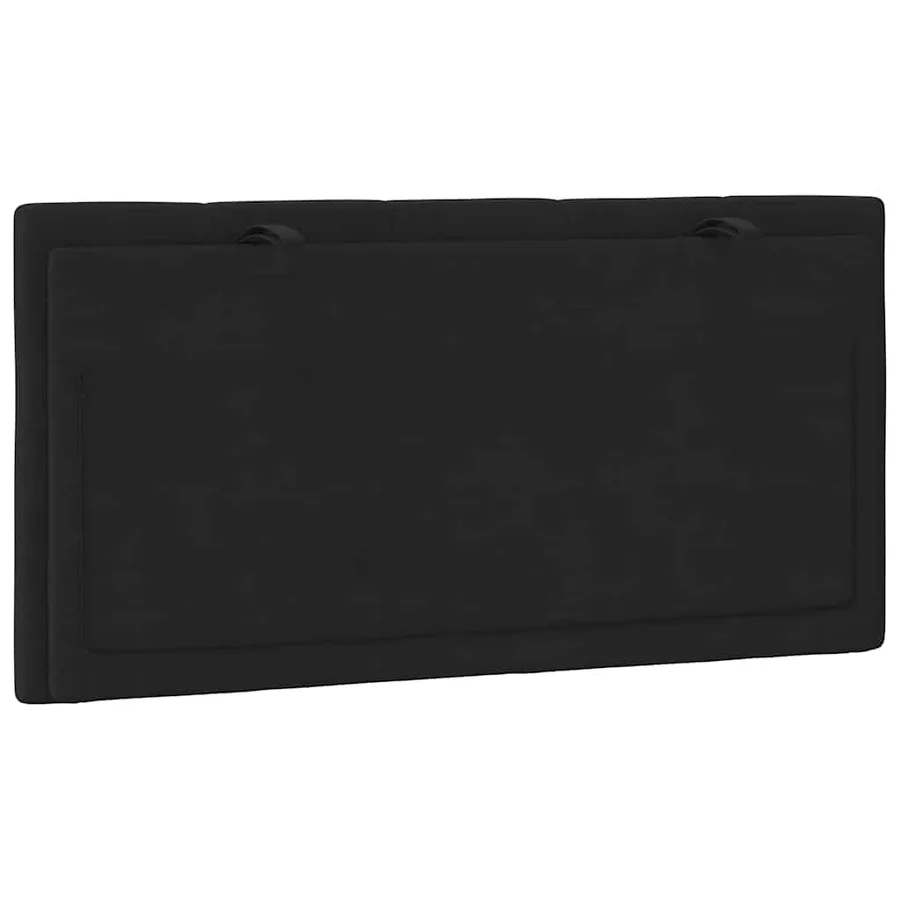 Coussin de tête de lit Hanko noir 100 cm velours - 7