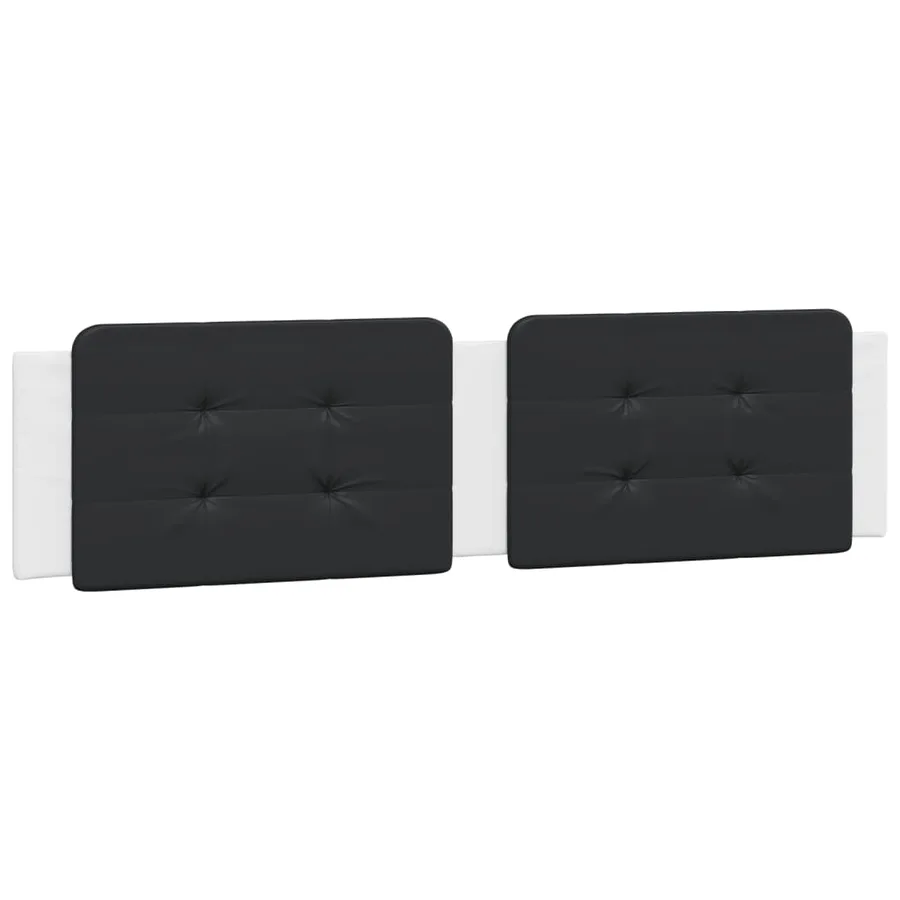 Coussin de tête de lit Zadar noir et blanc 200 cm similicuir - 2