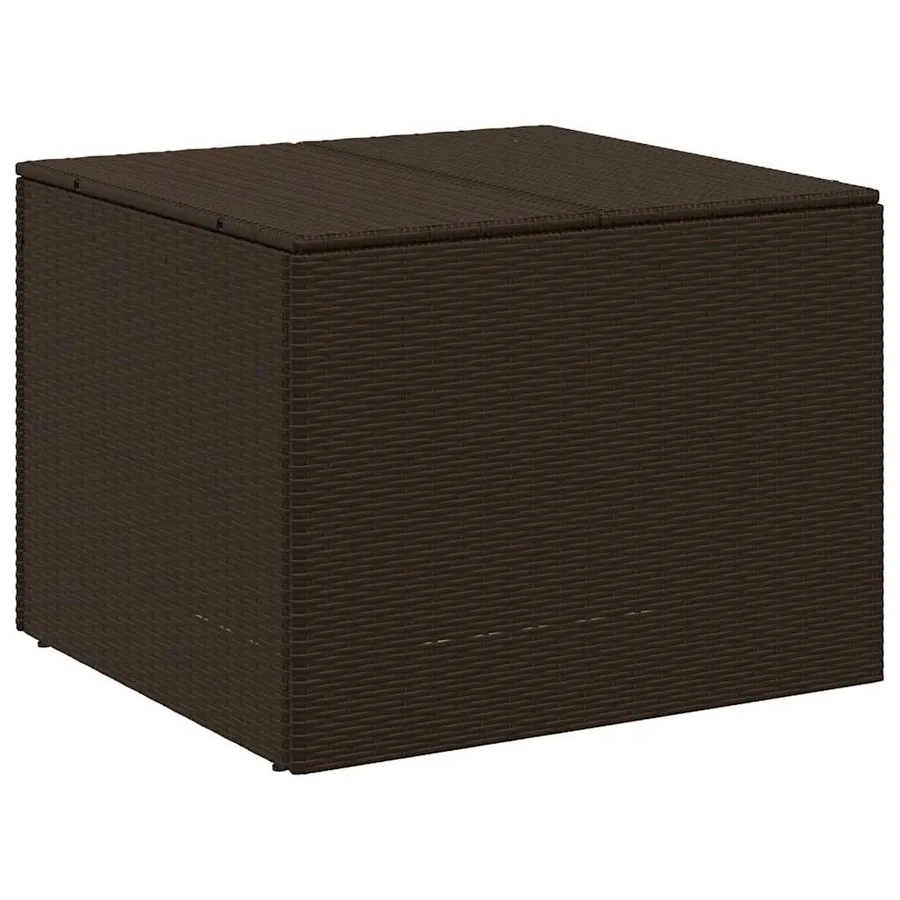 Boîte de rangement de jardin marron 291L résine tressée - 2
