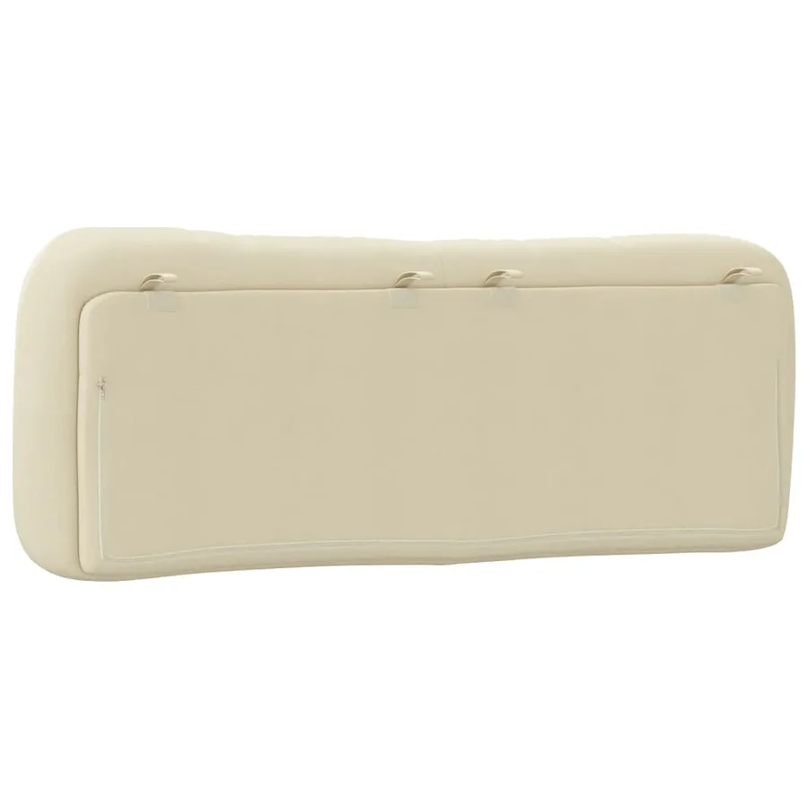 Coussin de tête de lit Hvar crème 120 cm tissu - 7