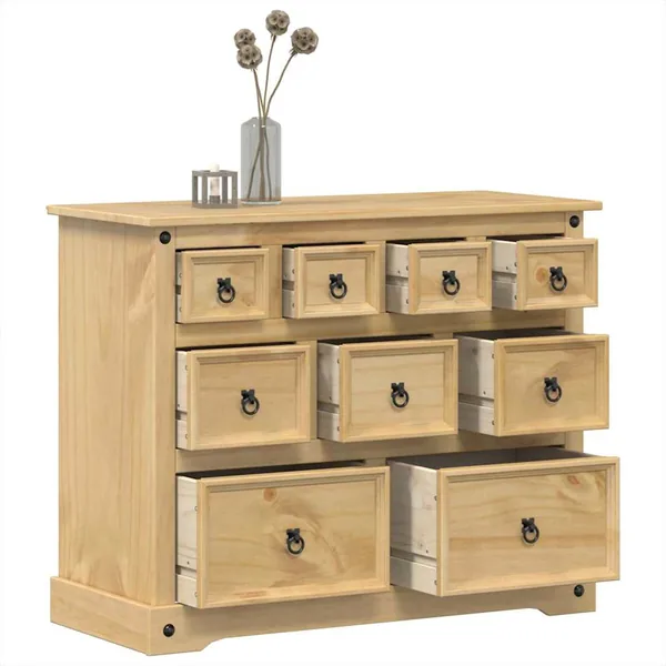 Commode Corona 101x45x82 cm bois massif de pin