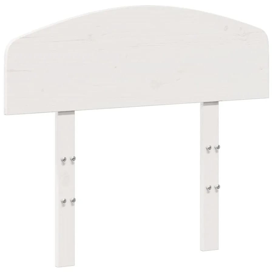 Tête de lit blanc 75 cm bois massif de pin - 2
