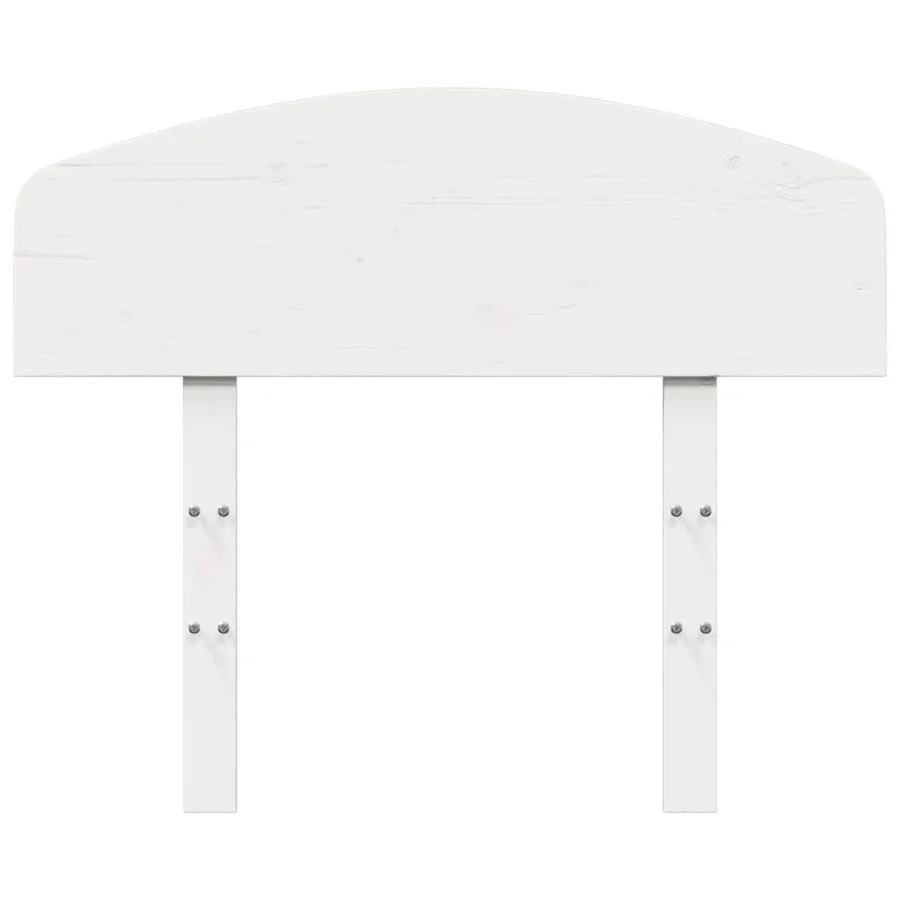 Tête de lit blanc 75 cm bois massif de pin - 4