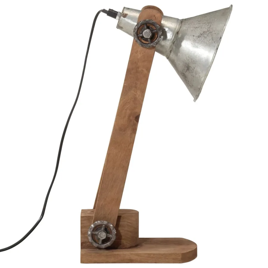 Lampe de bureau 25 W argent vintage 23x13x52 cm E27 - 4