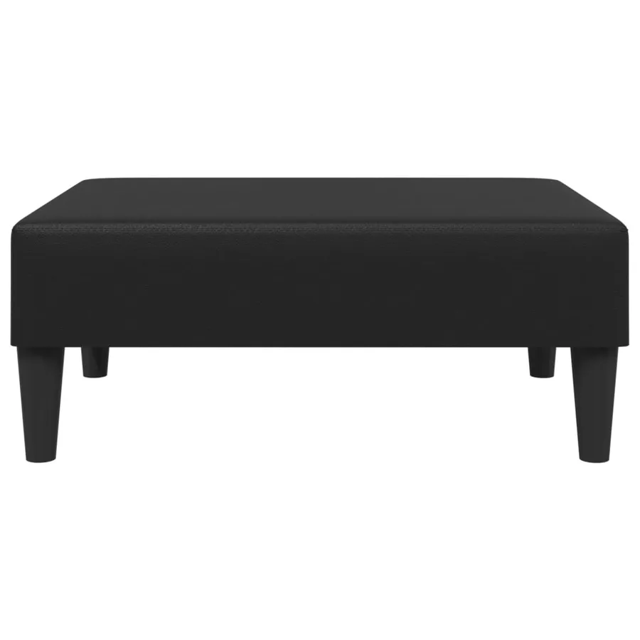 Repose-pied noir 77x55x31 cm similicuir - 4