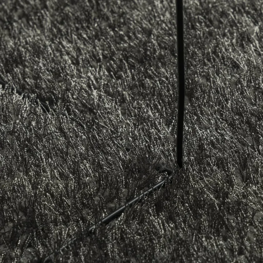 Tapis ISTAN à poils longs aspect brillant anthracite 100x200 cm - 8