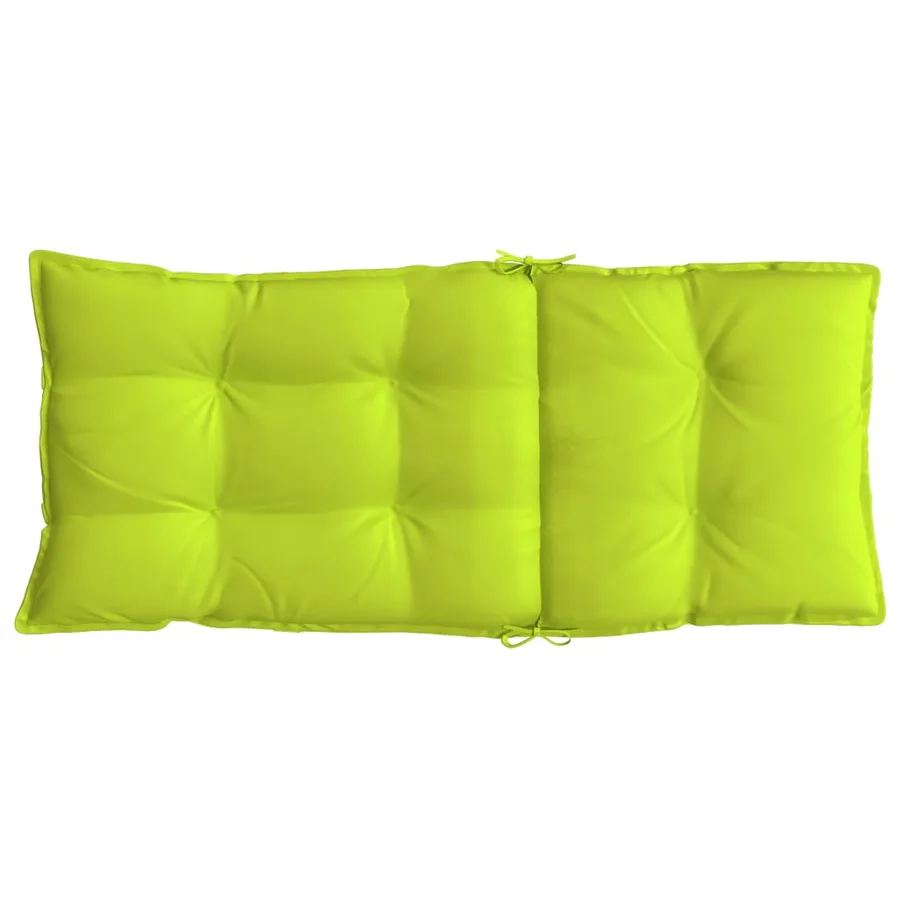 Coussins de chaise à dossier haut lot de 2 vert vif - 7
