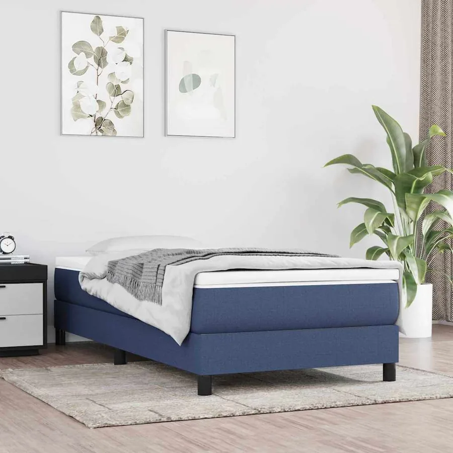 Matelas à ressorts ensachés Moyen 120 x 190 cm Bleu
