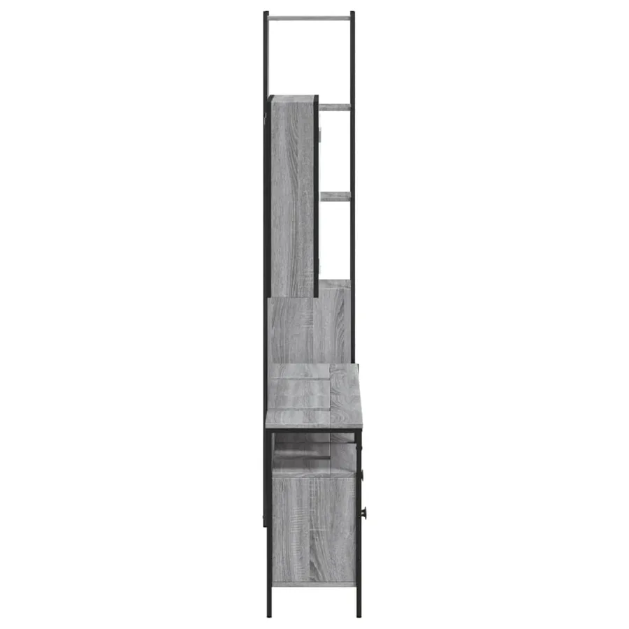 Ensemble d'armoires de salle de bain 4 pcs sonoma gris - 7
