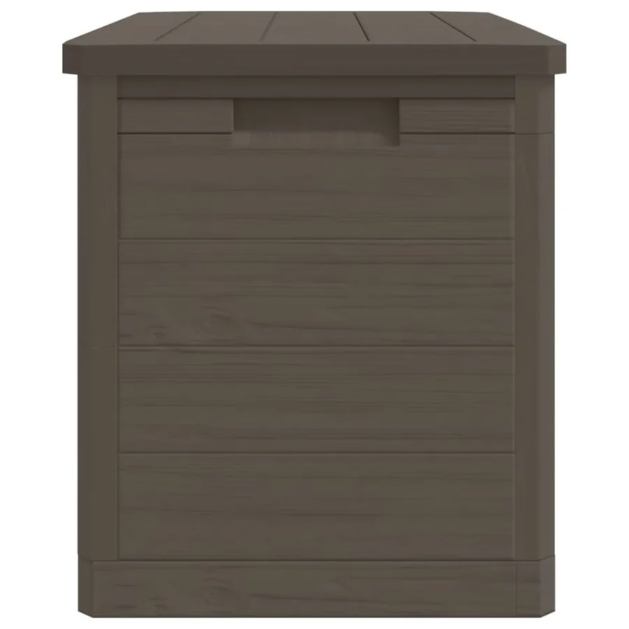 Boîte à coussins d'extérieur brun 77,5x44,5x53 cm polypropylène - 6