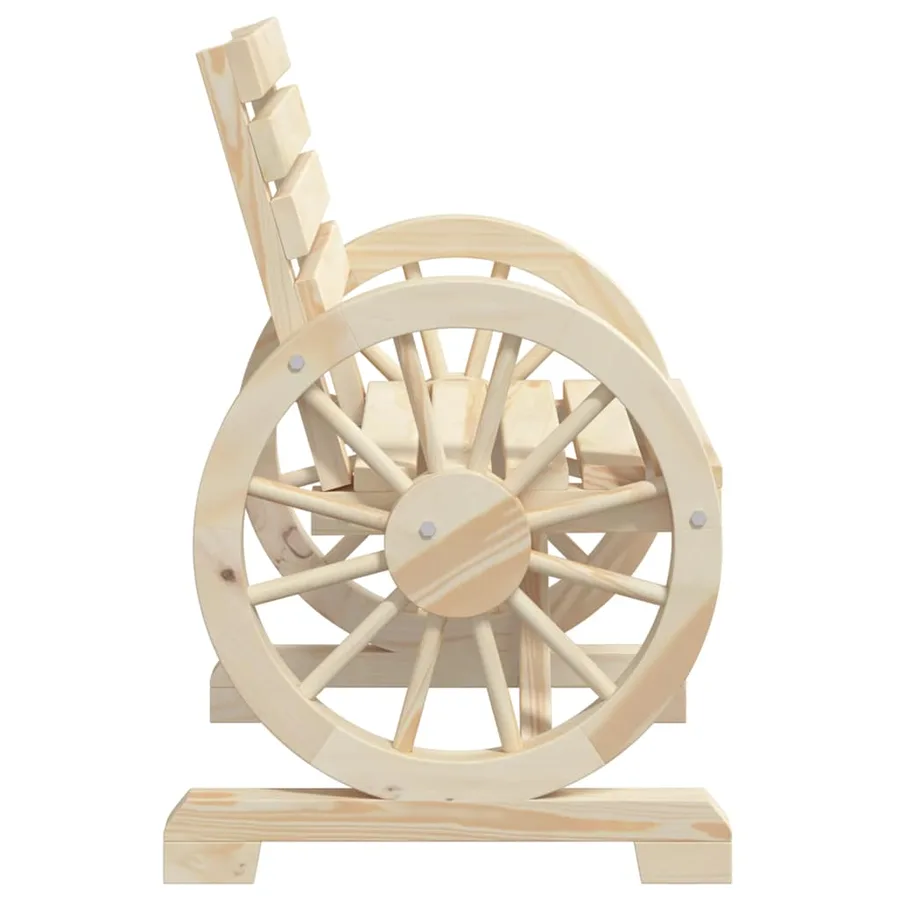 Chaises de jardin lot de 2 58x58x78,5 cm bois de sapin massif - 6