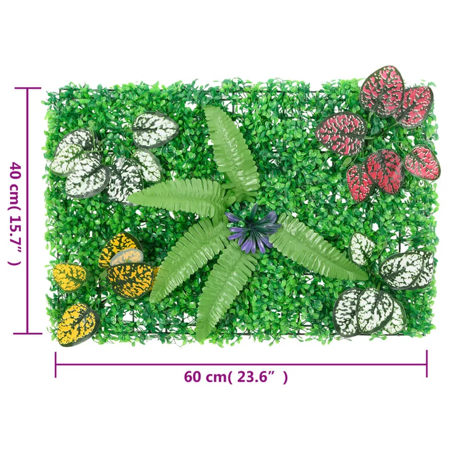Clôture à plantes artificielles 6 pcs vert 40x60 cm - 8