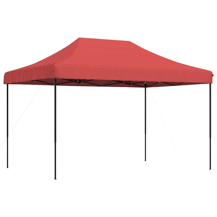 Tente de réception pliable escamotable bordeaux 410x279x315 cm - 2