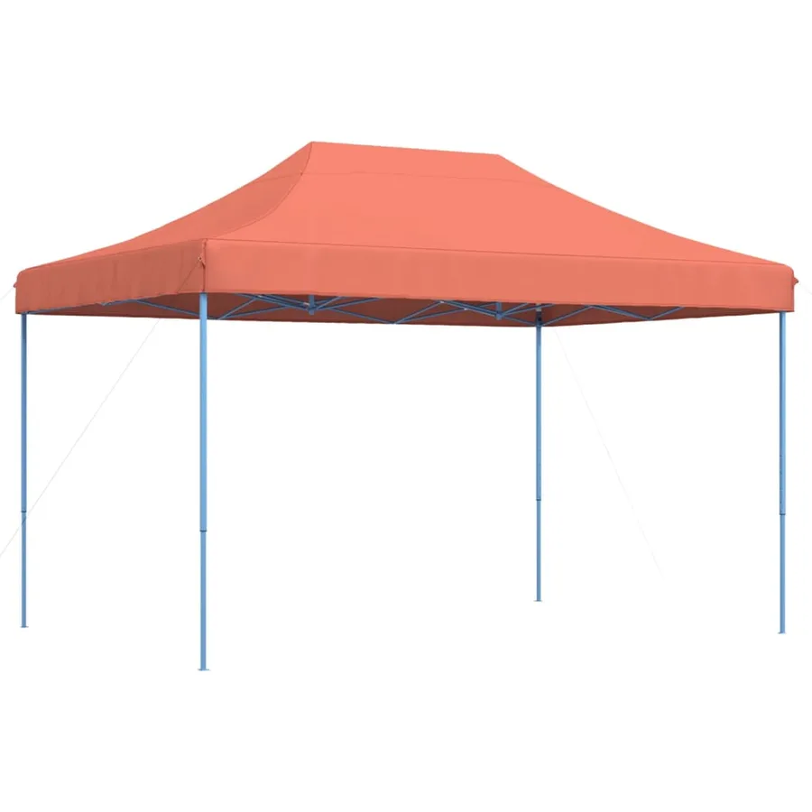 Tente réception pliable escamotable terre cuite 410x279x315 cm - 5