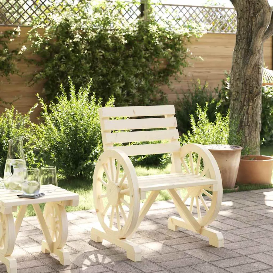 Chaises de jardin Bois de sapin massif - 3