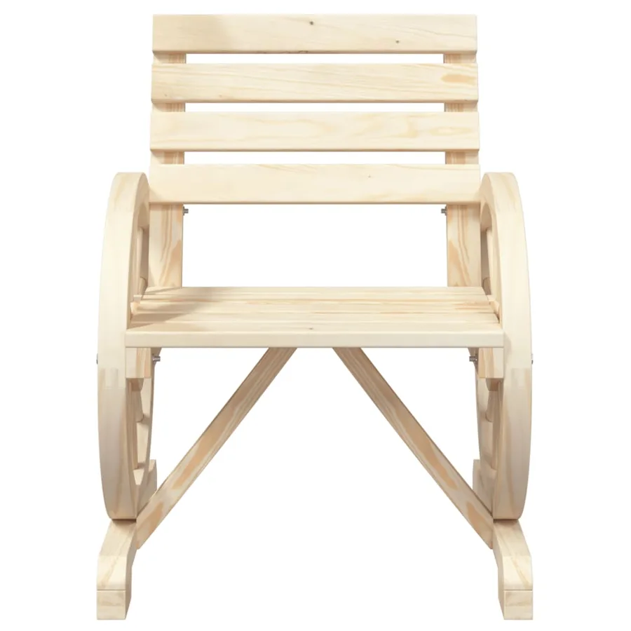 Chaises de jardin Bois de sapin massif - 4