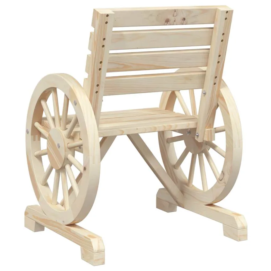 Chaises de jardin Bois de sapin massif - 6
