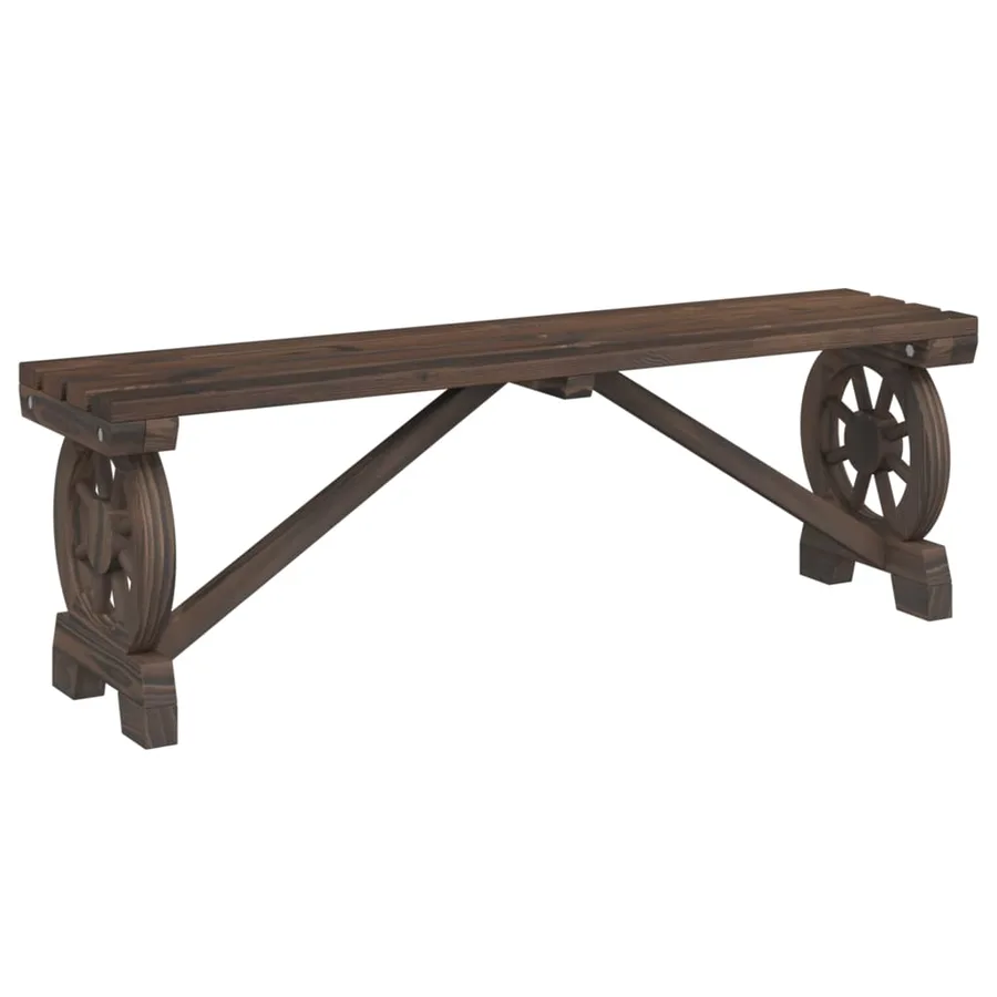 Bancs de jardin lot de 2 bois de sapin massif - 3