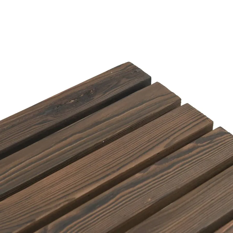 Bancs de jardin lot de 2 bois de sapin massif - 7