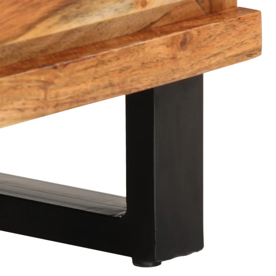 Meuble TV 100x34x46 cm bois d'acacia massif - 7