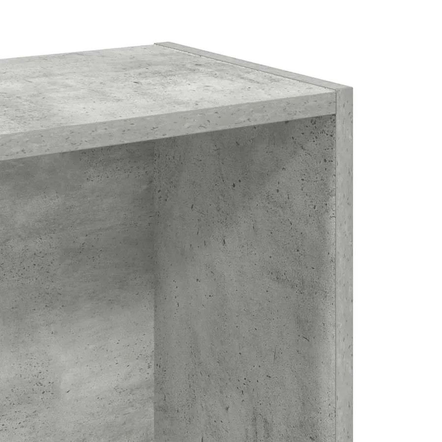 Bibliothèque Gris béton 80x24x75 cm Bois d'ingénierie - 7