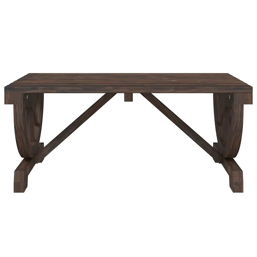 Table basse de jardin 90x50x40 cm bois de sapin massif - 4