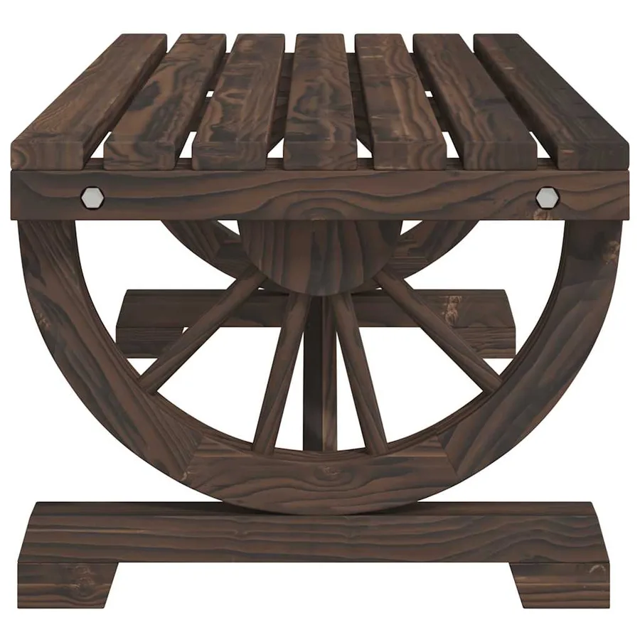 Table basse de jardin 90x50x40 cm bois de sapin massif - 5