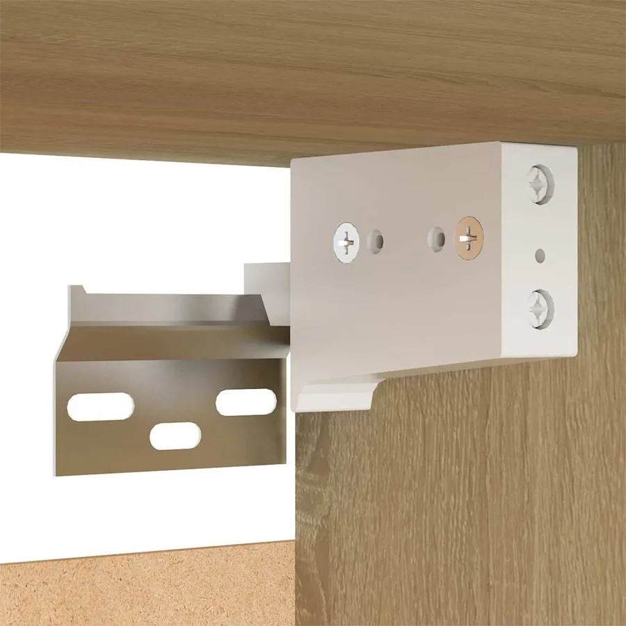 Ensemble de meubles TV 3 pcs Blanc et chêne sonoma - 11