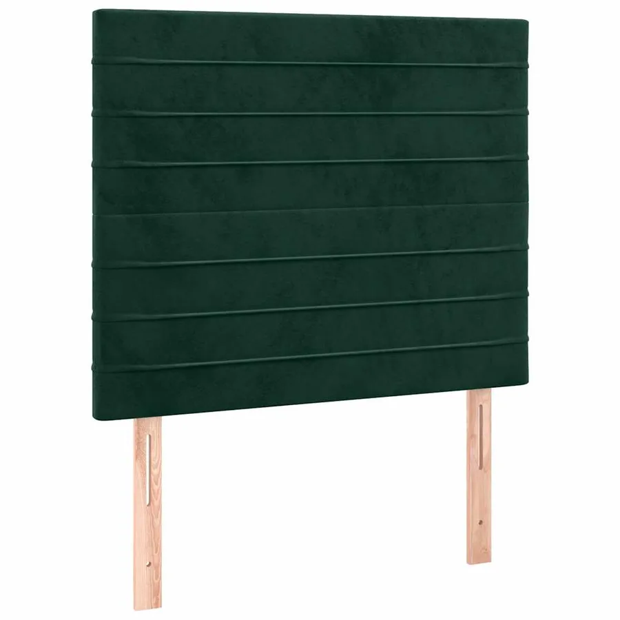 Tête de lit Vert foncé 80x5x118/128 cm Velours - 2