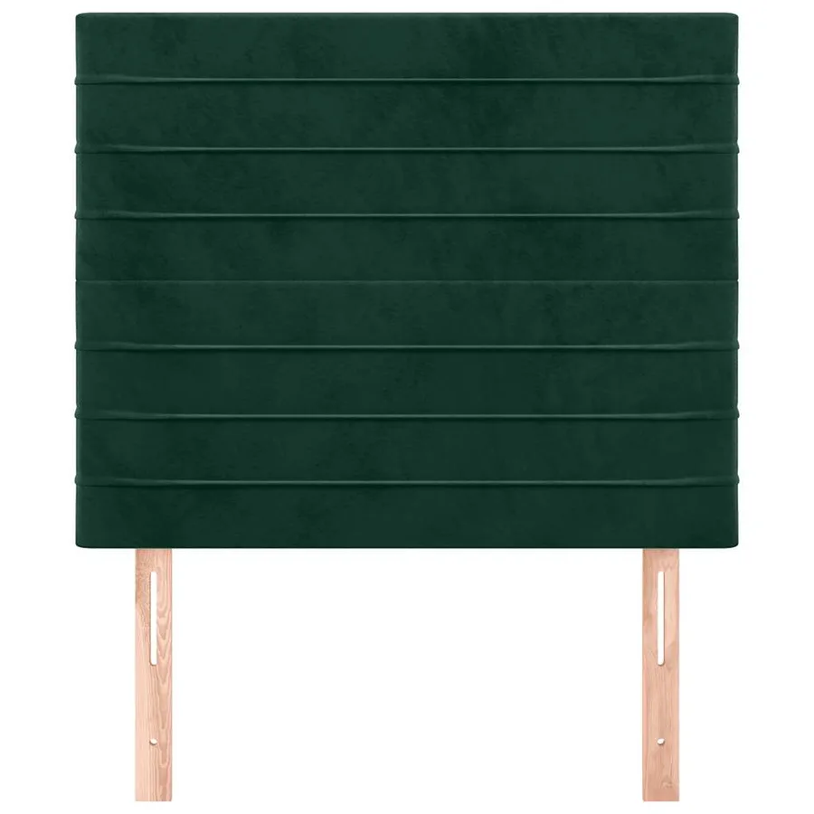 Tête de lit Vert foncé 80x5x118/128 cm Velours - 3