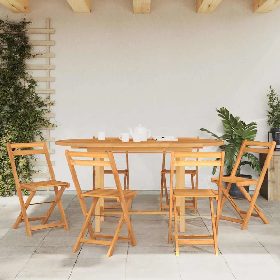 Table extensible de jardin 110-160x80x75 cm bois de teck solide - 3