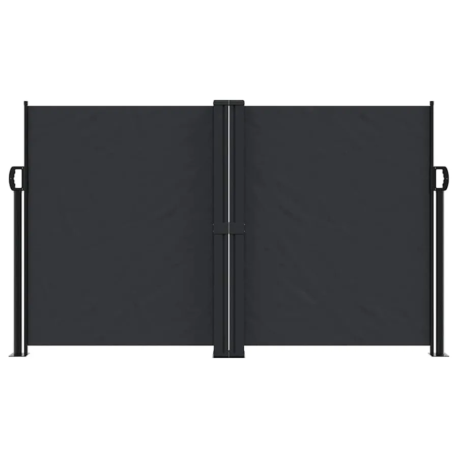 Auvent latéral rétractable noir 140x600 cm - 3