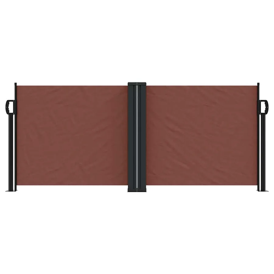 Auvent latéral rétractable marron 100x1000 cm - 3