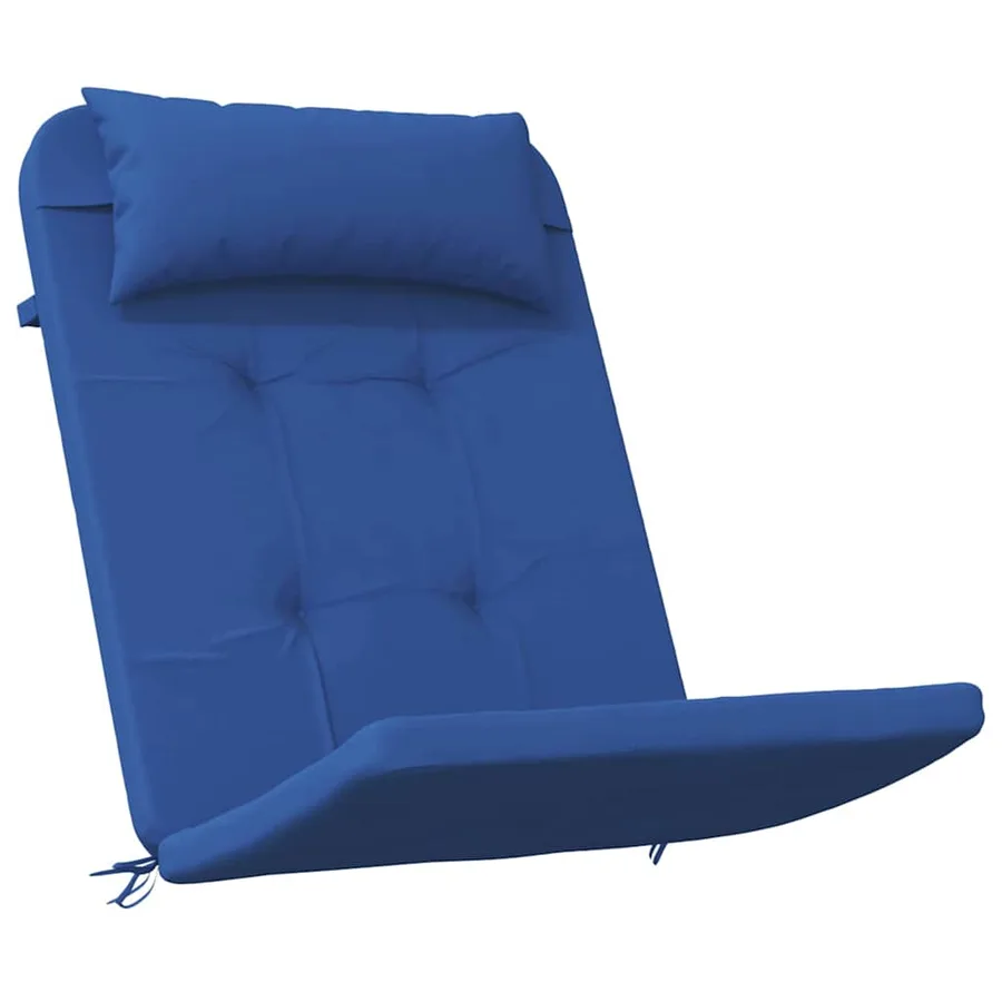 Coussins de chaise Uni 2 pcs Bleu 58 x 77 x 4,5 cm Tissu Oxford - 5