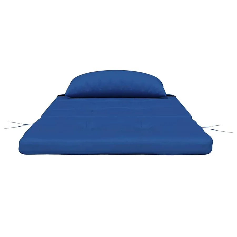 Coussins de chaise Uni 2 pcs Bleu 58 x 77 x 4,5 cm Tissu Oxford - 6
