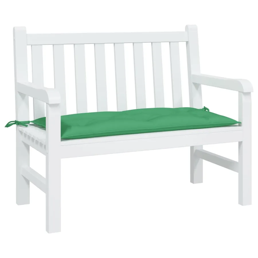 Coussin de banc de jardin vert 110x50x7 cm tissu oxford - 3