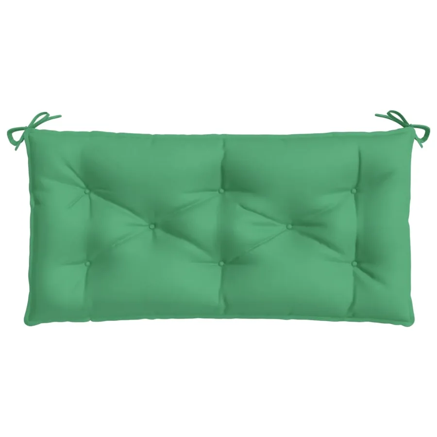 Coussin de banc de jardin vert 110x50x7 cm tissu oxford - 4