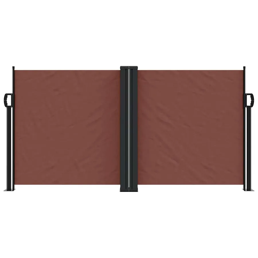 Auvent latéral rétractable marron 120x600 cm - 3