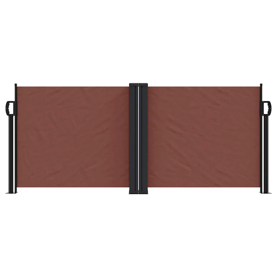 Auvent latéral rétractable marron 100x600 cm - 3