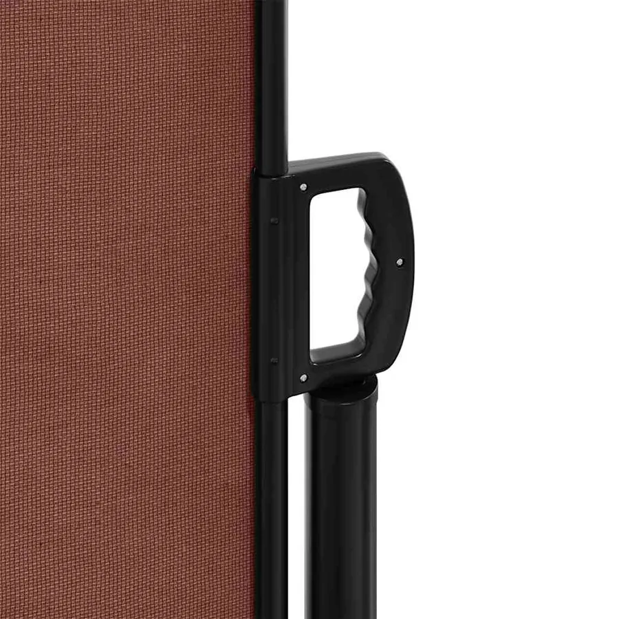 Auvent latéral rétractable marron 100x600 cm - 8