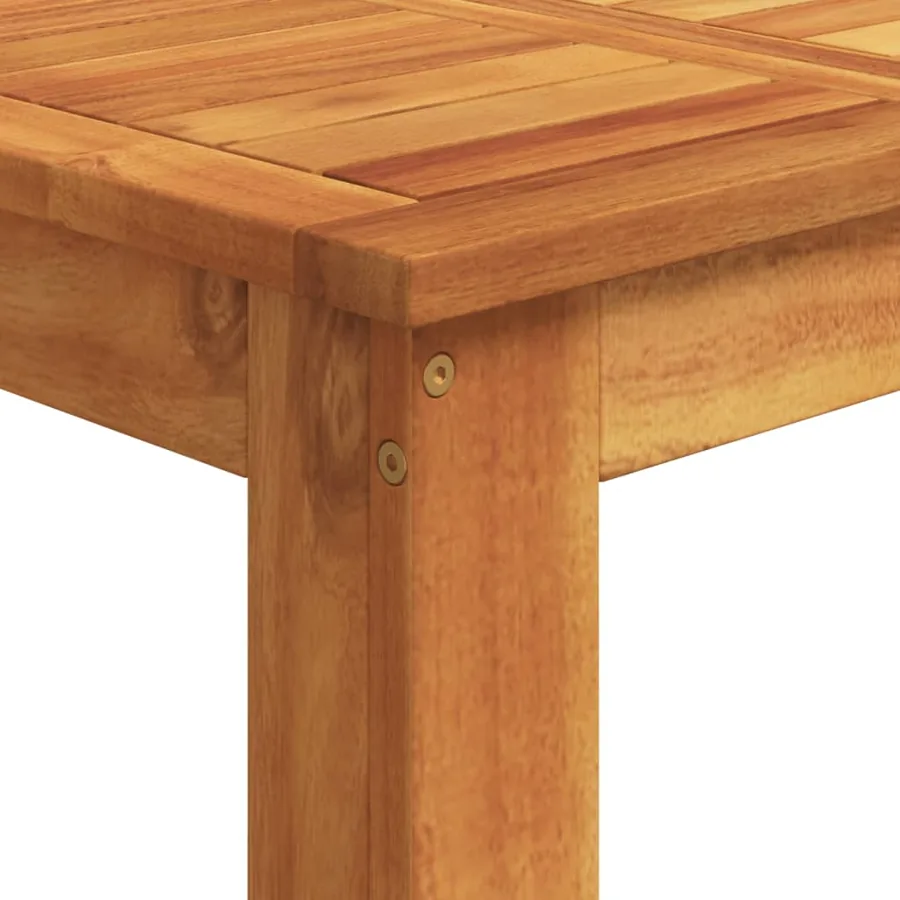 Ensemble de bar de jardin 5 pcs gris bois massif acacia rotin - 10