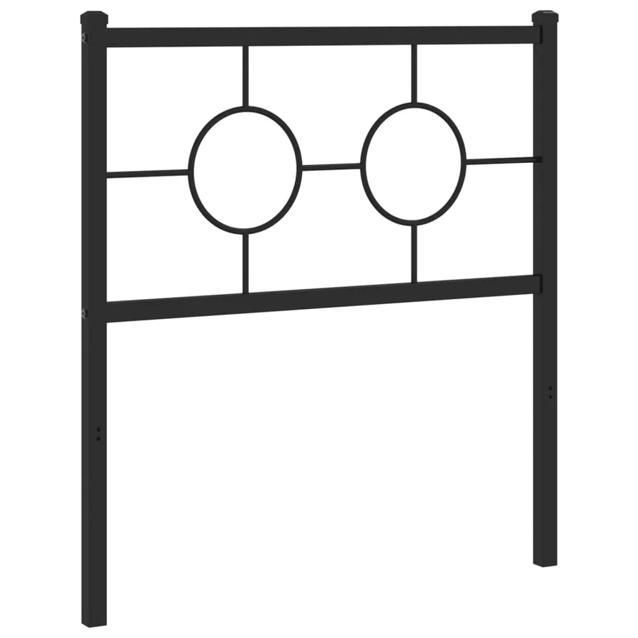 Tête de lit de remplacement métal noir 75 cm - 2