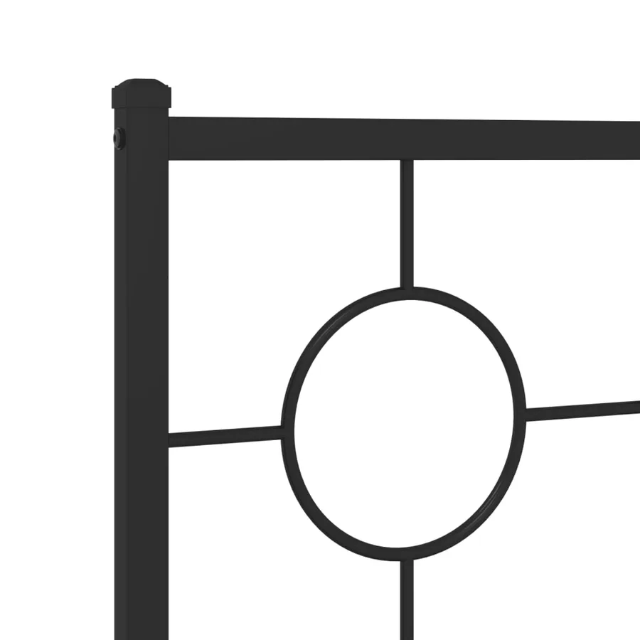 Tête de lit de remplacement métal noir 75 cm - 6