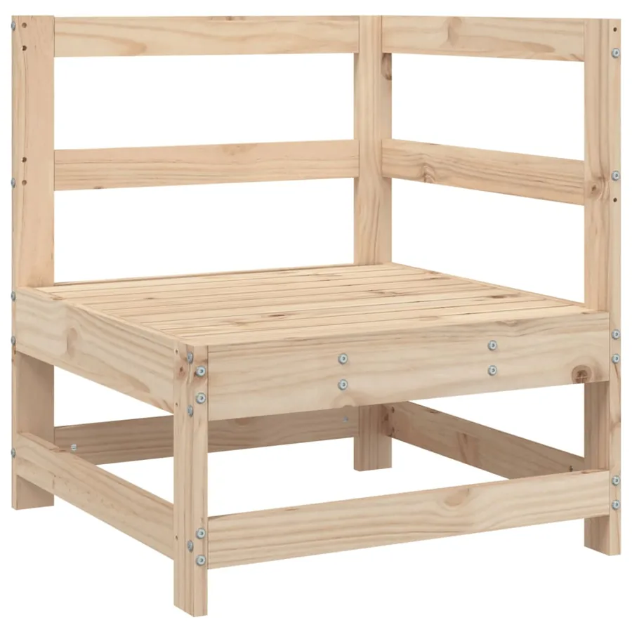 Salon de jardin 7 pcs bois de pin massif - 4