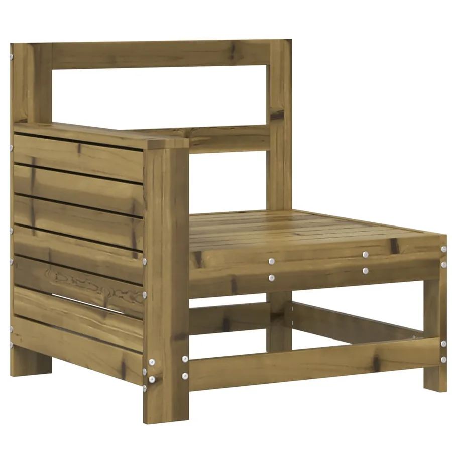 Salon de jardin 7 pcs bois de pin imprégné - 5