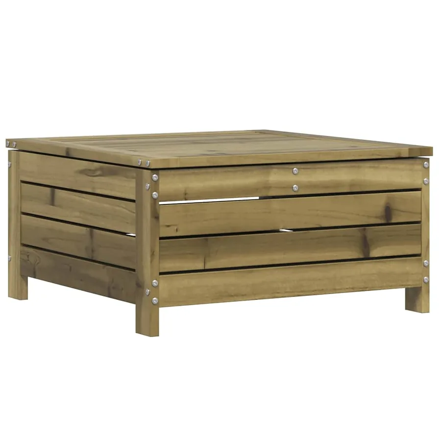 Repose-pied de jardin 62x63,5x32 cm bois de pin imprégné - 2