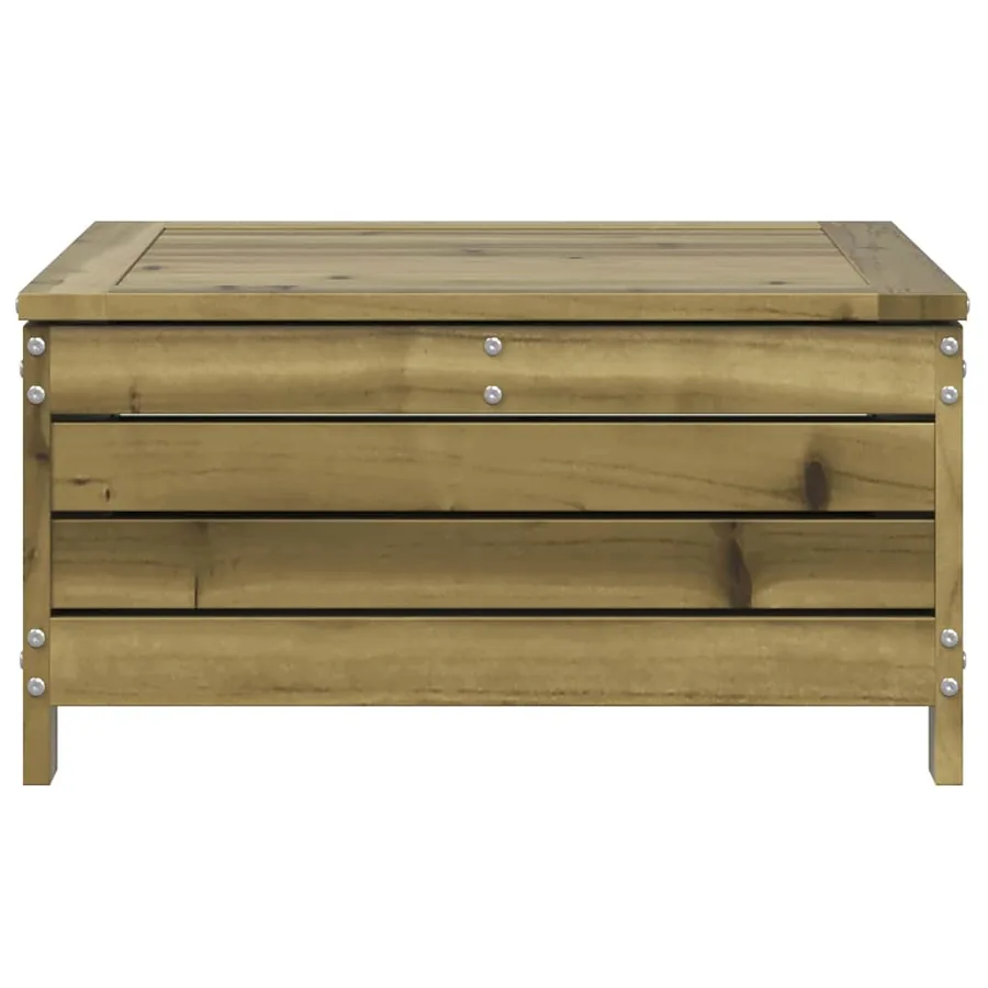 Repose-pied de jardin 62x63,5x32 cm bois de pin imprégné - 4